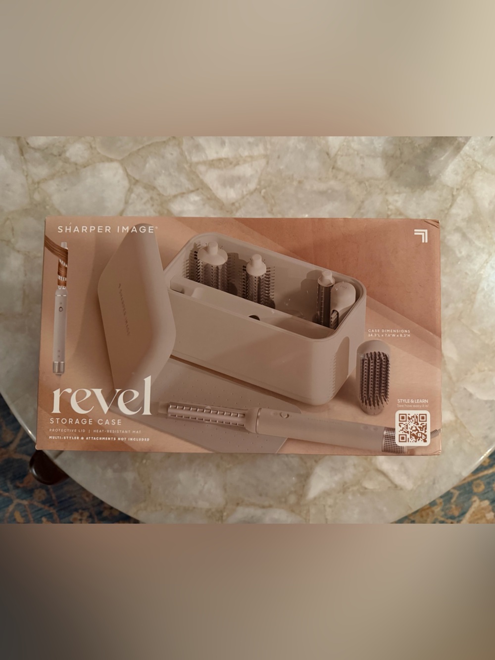 New! Sharper Image Revel Storage Case Taupe